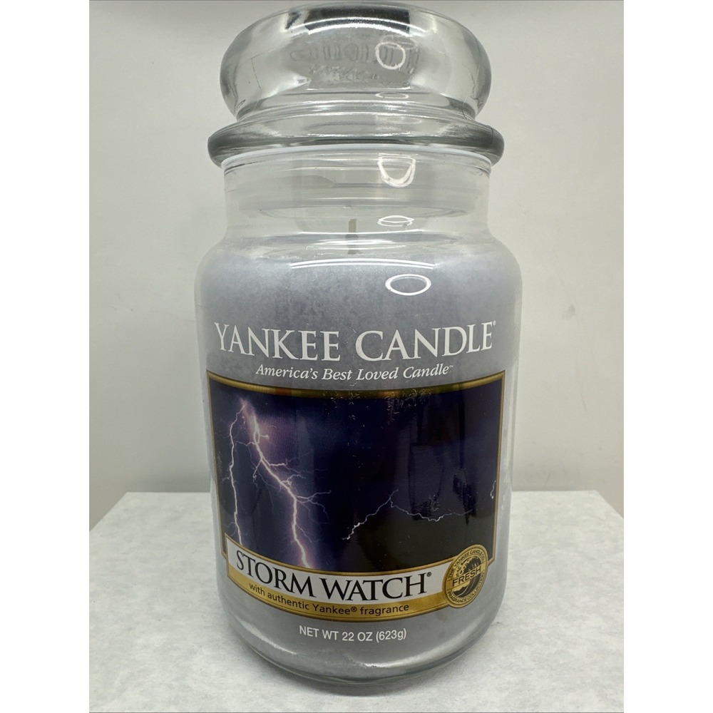 Yankee Candle Retired STORM WATCH Large Jar 22 oz New Discontinued